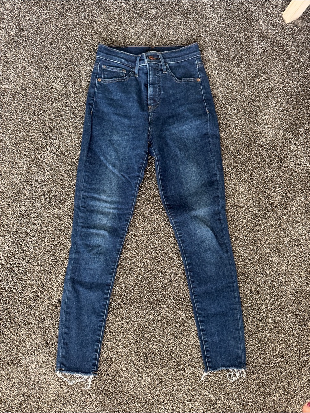 Express High Rise Skinny Jeans